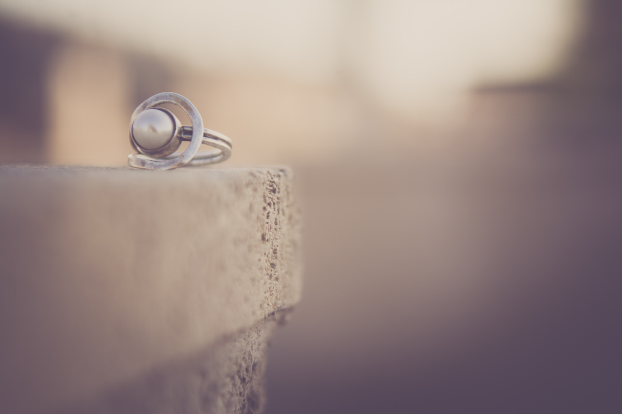 PEARLS IN ROMANCE Custom Sterling Silver Ring with Pearl